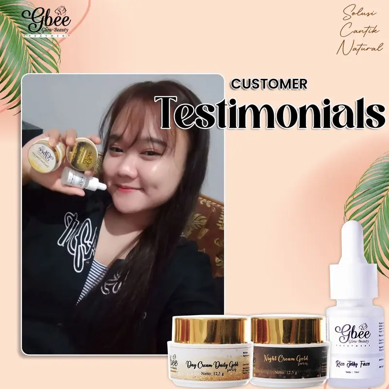 Serum Rice Jelly Face Gbee Glow Beauty untuk Mencerahkan Kulit dan Menghilangkan Bekas Jerawat - Kusam 6
