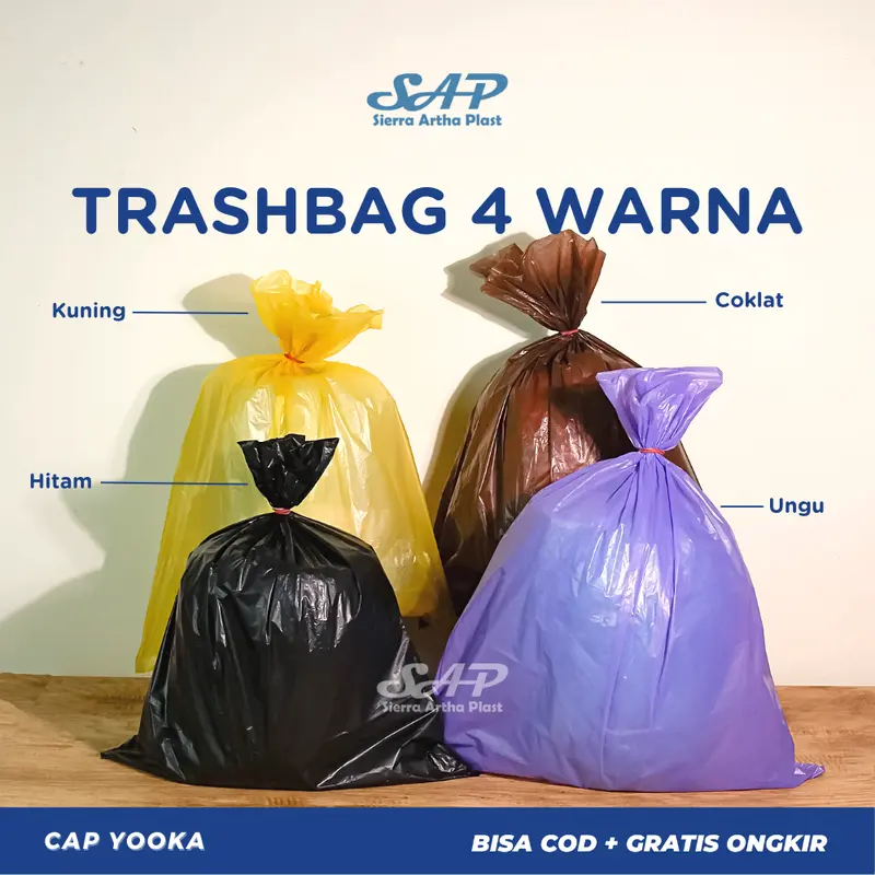 Kantong Sampah KUNING | Trashbag Kuning Medis | Plastik Limbah Rumah sakit Uk. 45x100|60x100|80x100 1