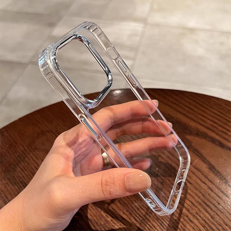 Ốp Điện Thoại Trong Suốt Thiết Kế Đơn Giản Chống Rơi Chất Liệu Mềm Mới