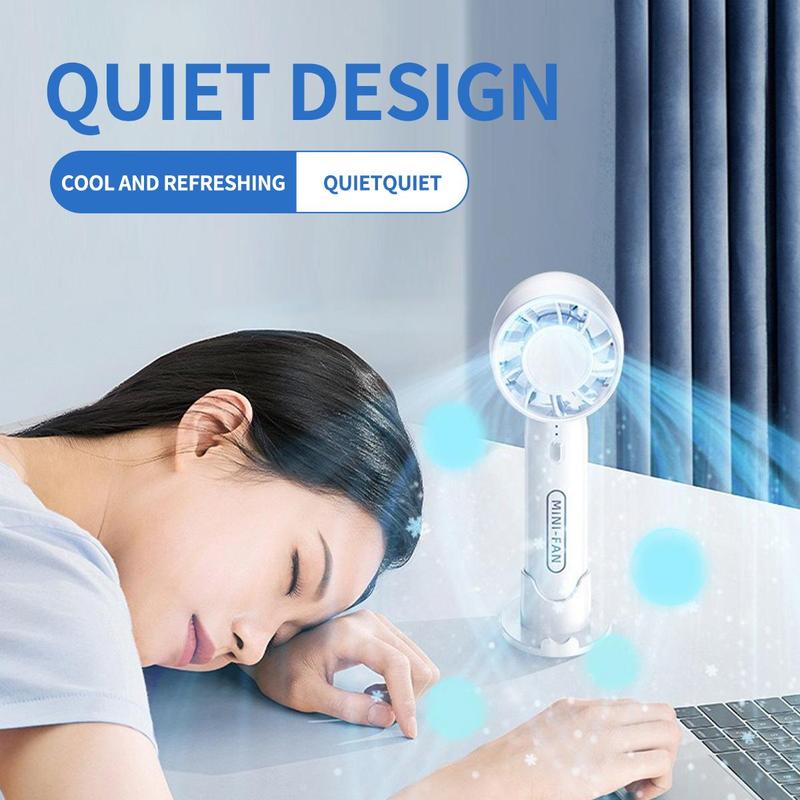 【miễn phí vận chuyển】Quạt sạc USB cầm tay tuabin quạt mini không cánh quạt học sinh di động 2