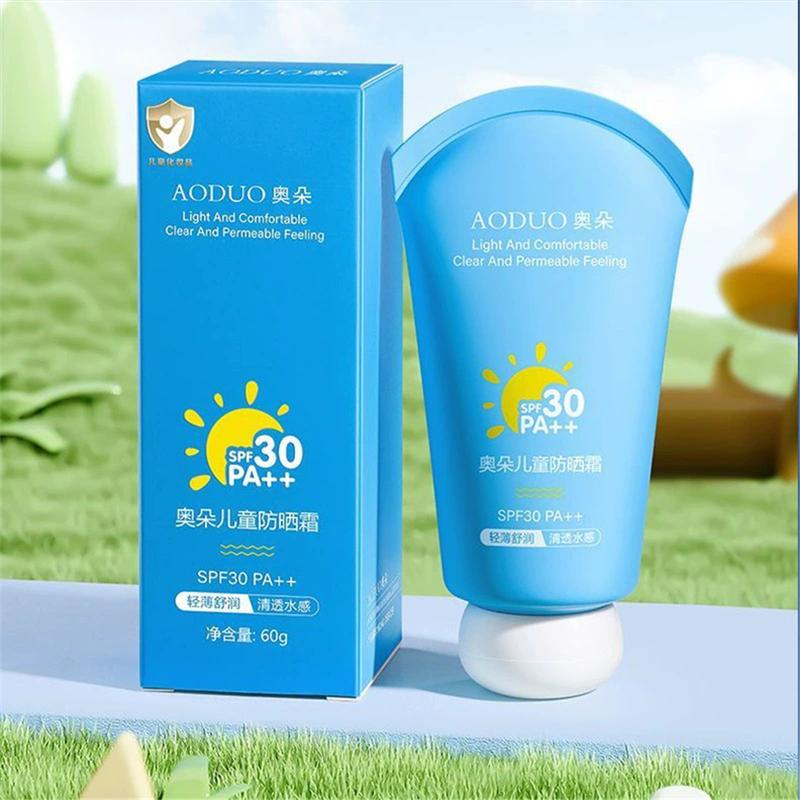 Kem Chống Nắng, Aoduo, Dành Cho Trẻ Sơ Sinh Và Trẻ Em, Kem Chống Nắng Vật Lý, Nhiều Cao, Tạo Màng Nhanh, Không Gây Kích Ứng Nhẹ, Kem Dưỡng Da Chống Nắng, Chống Nắng, Thích Hợp Cho Trẻ Em 0