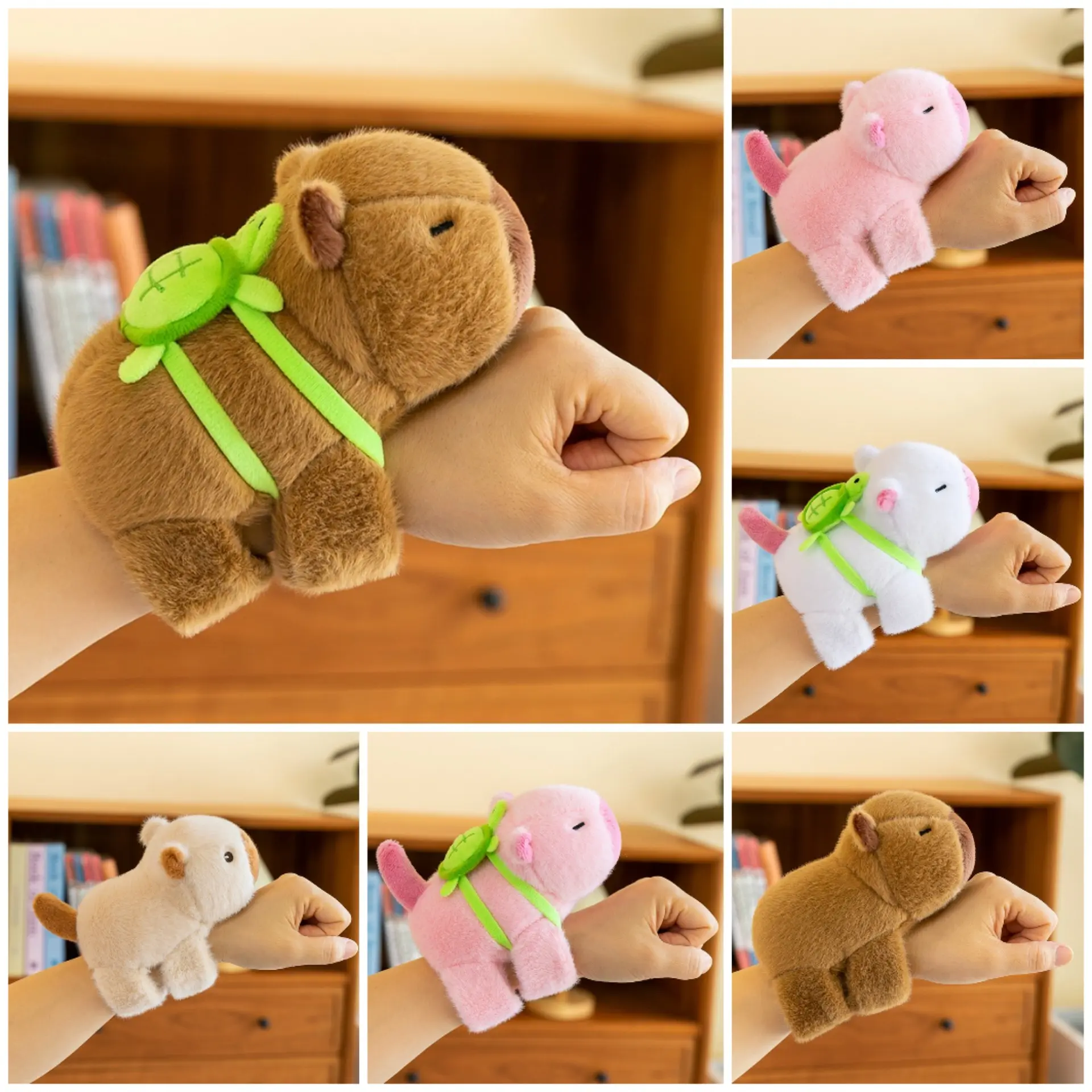 Cute Plush Toy Water Pig Bracelet Doll for Girls Adorable Water Pig Doll Wristband for Children wanderer  doll