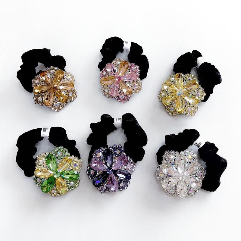 Cột tóc nhung đính đá cao cấp, cột tóc cao cấp mã KTĐ11