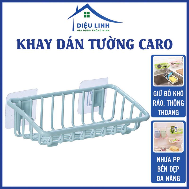 Khay Dán Tường Caro 5700 Nhựa PP Cao Cấp - Kích Thước 22x10x6.5 cm Dieulinhshop