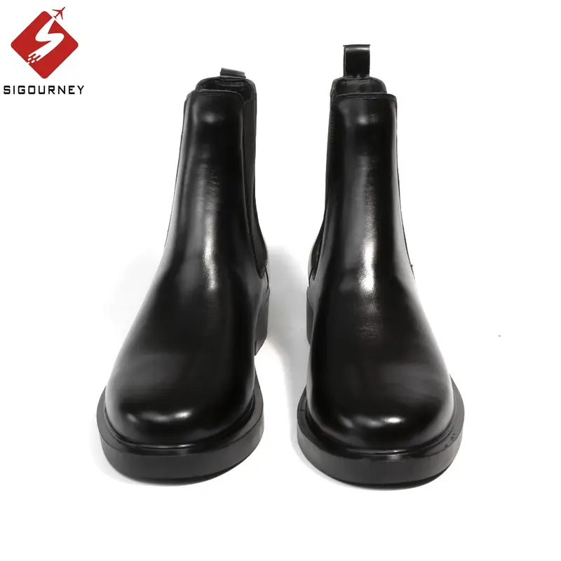 Chelsea Boots nam mũi tròn, đế cao 5cm SIGOURNEY BOOTS-04 - Bảo hành 18 tháng GiàY 4