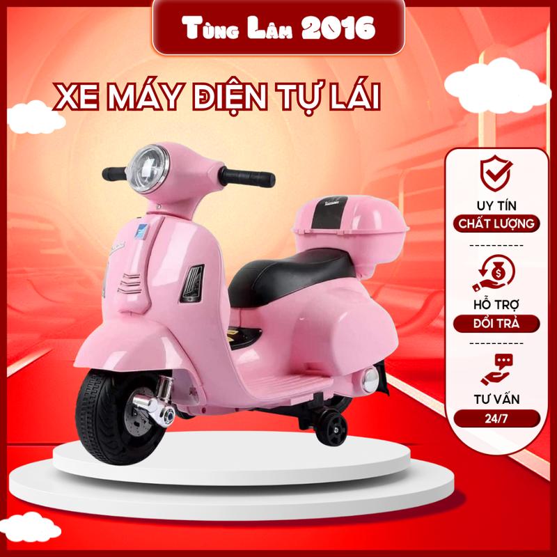 Xe máy có bàn đạp chân ga có nhạc đèn cho bé 518 Đồ Chơi