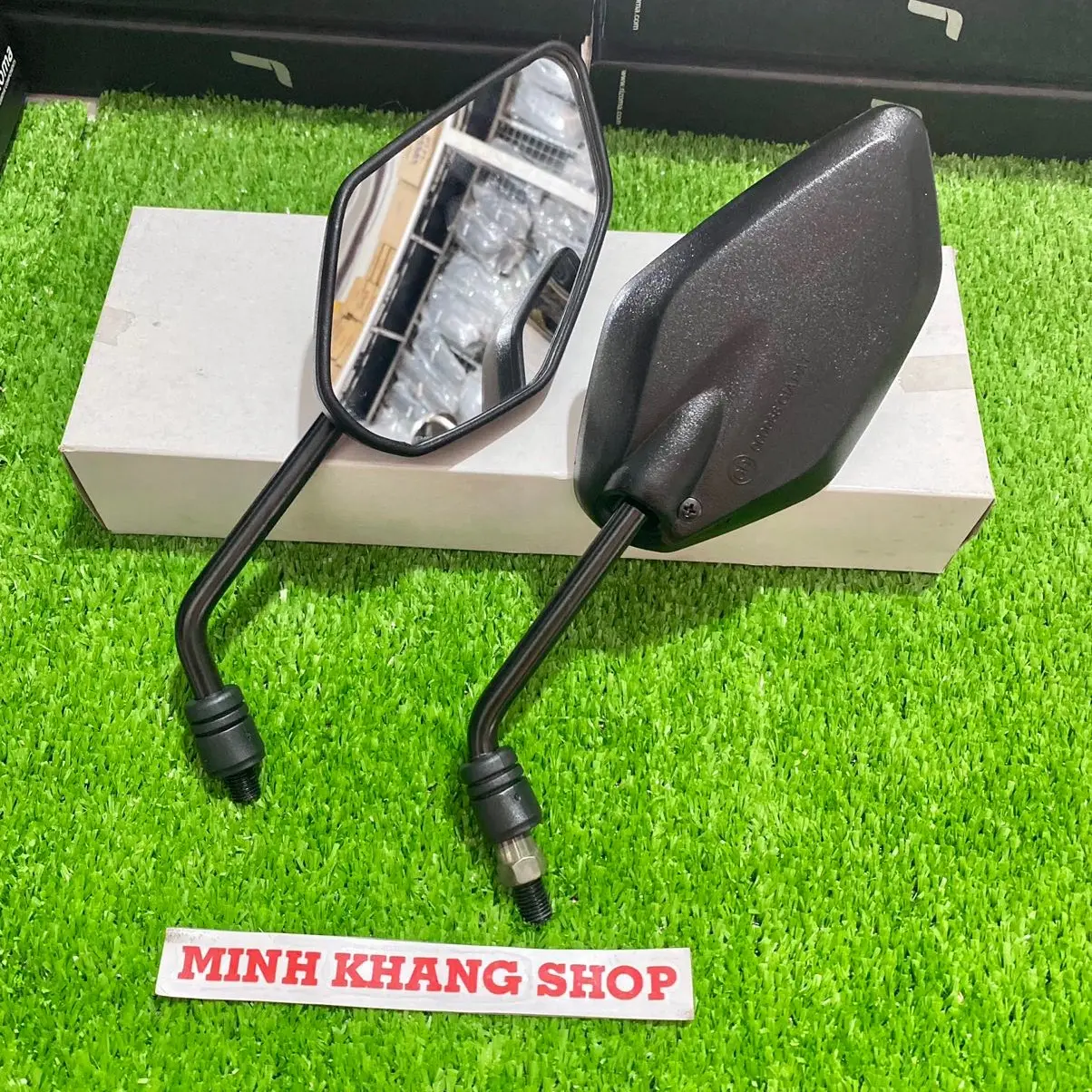 GƯƠNG CHIẾU HẬU THEO XE EXCITER_ LOẠI 1 CỨNG CÁP,CHÂN ỐC 10LI,TRÁI REN THUẬN,PHẢI REN NGƯỢC