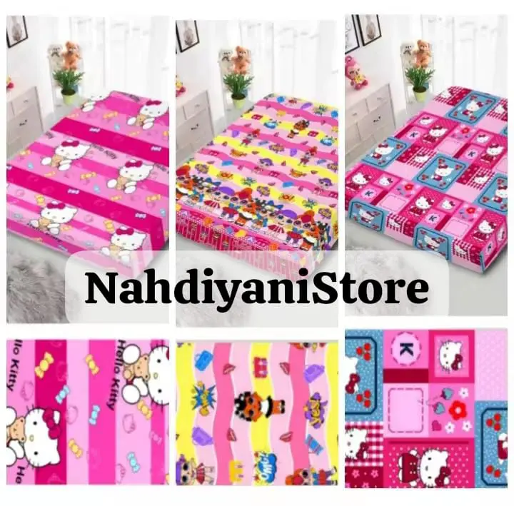 promo sarung kasur busa sprei resleting motif karakter cewe,laki,dewasa random terbaru 2024 6