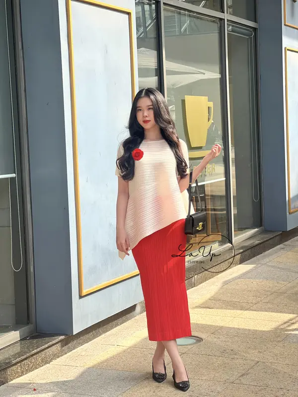 LAUP CLOTHING - Chân váy lò xo xẻ tà Freesize đến 70kg 0