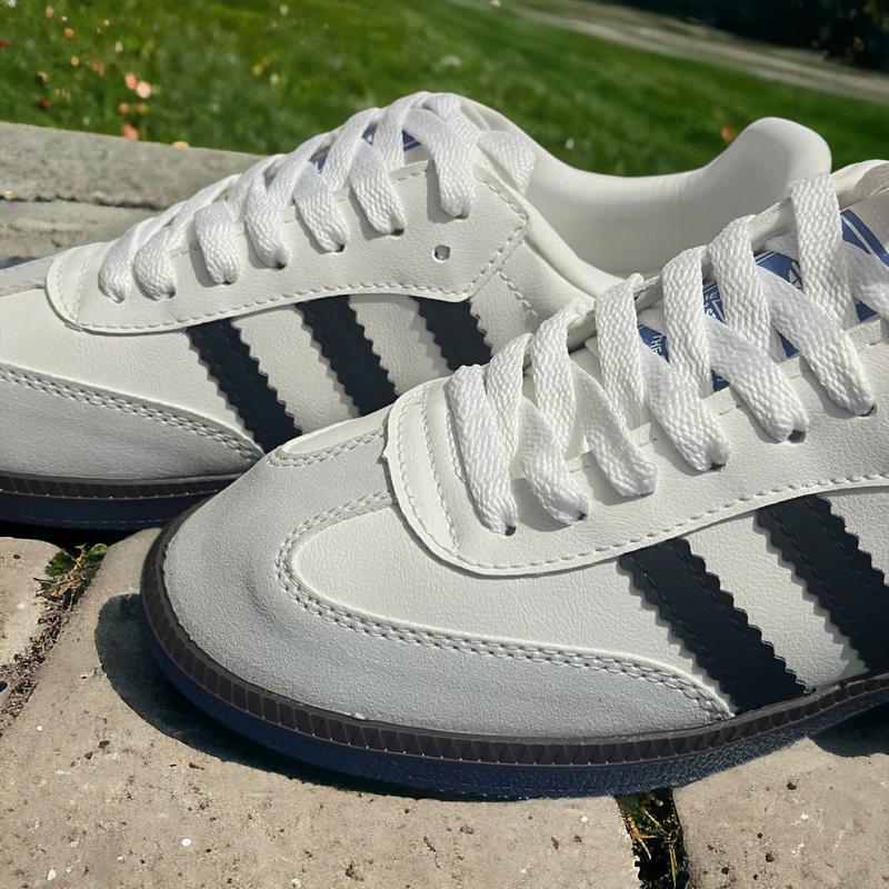 Giày  AD Sambaa OG Black White Vegan Classic , Giày  Samba Da Lộn Đế Gum Chuẩn Nam Nữ Hottrend