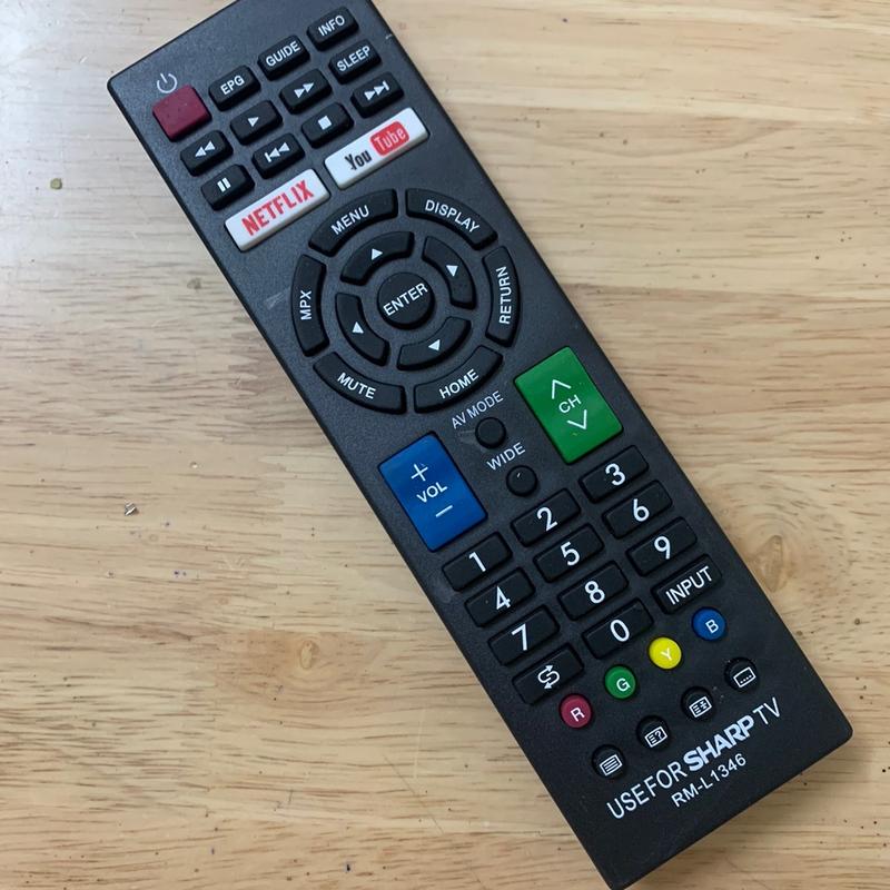 Remote điều khiển tivi led Sharp Smart (RM-L1346)