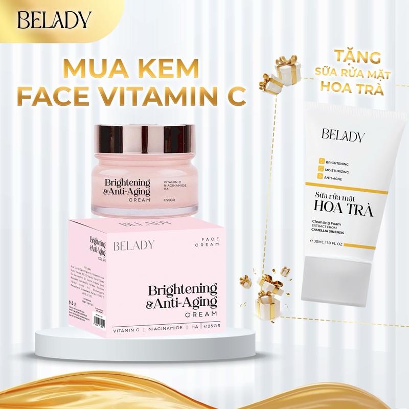 Kem Face Vitamin C - Hỗ Trợ Cấy Trắng - Hỗ Trợ Giảm Thâm Sạm Nám [25gr] - Skincare