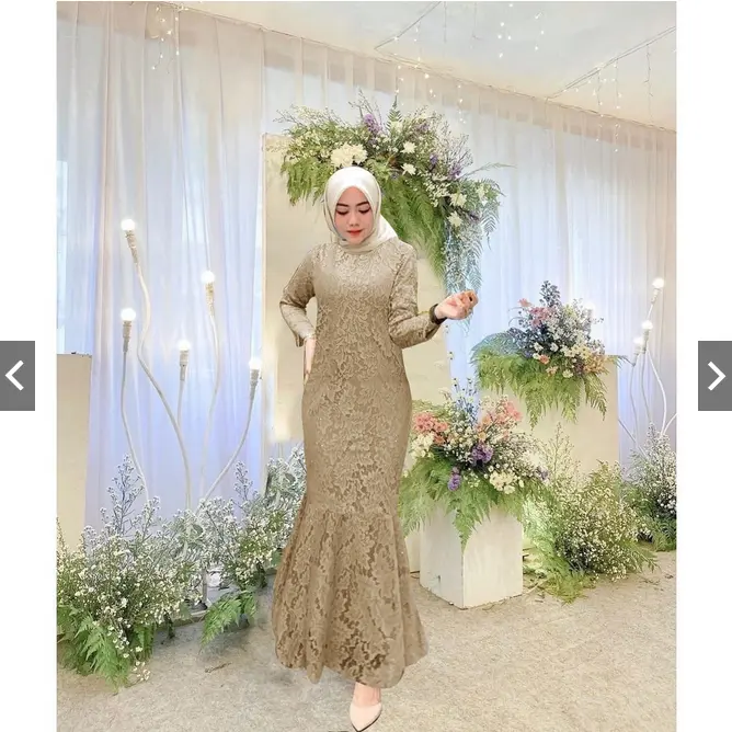 Share: ANGEL BRUKAT MAXI DRESS DUYUNG rD / BUSANA KONDANGAN FASHION ANGEL BRUKAT DUYUNG 3