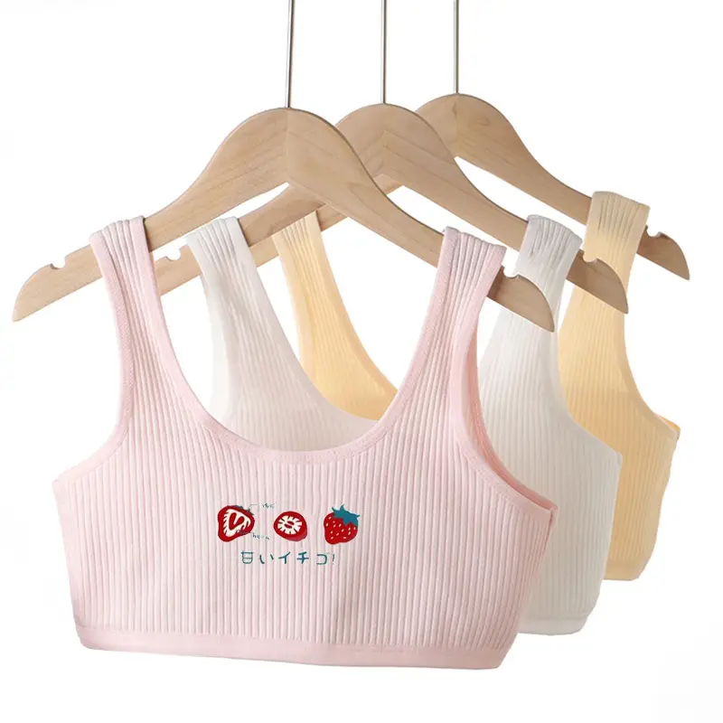 Áo lót ngực cho bé gái không đệm áo lá học sinh cấp 2 cấp 3 từ 30 đến 46kg 8