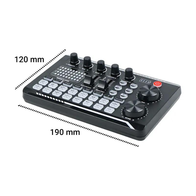 TaffSTUDIO Pro Audio Interface Bluetooth Mixer Sound Card F998 Live Broadcast Karaoke - F998 5