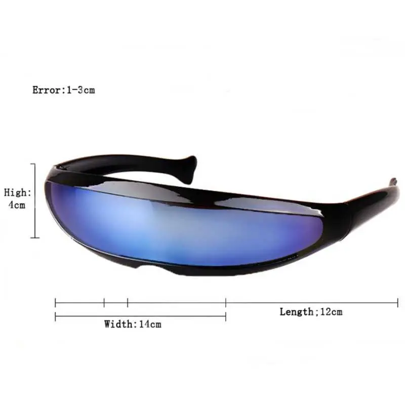 TRAFA Kacamata Pria Futuristic Sunglasses Anti-Reflective UV400 Lensa Aksesoris Eyewear 3