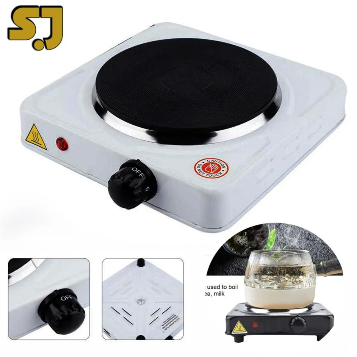 Kompor Listrik JX-100A Mini Hot Plate Electric Cooking 1000W  Terbaru