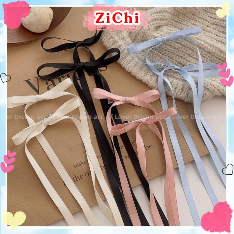 Product Introduction of Kẹp tóc nơ ruy băng 1 NƠ đuôi dài, nhiều màu ngọt ngào dễ thương NO11 0