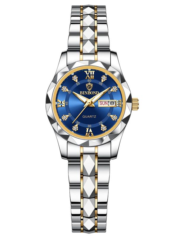 Women's Elegant Fashion Round Dial Analog Quartz Watch, Fashion Watch for Party, Daily Clothing Decor, Trendy All-match & Exquisite Watch for Birthday Gift 4