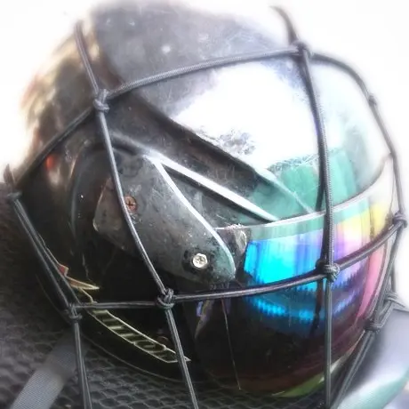 Jaring Helm Jaring Barang Motor - HITAM MERAH BIRU 5