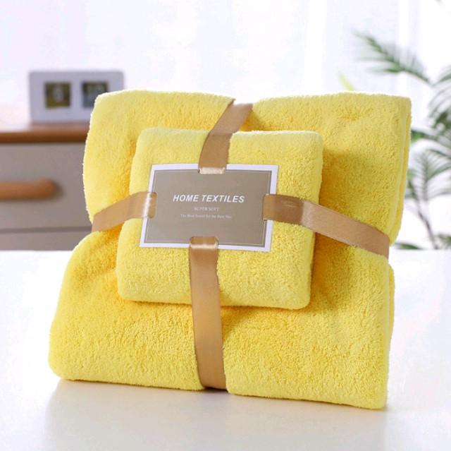 HANDUK SET 2IN1HANDUK MANDI DAN COTTON TOWEL IMPORT 5