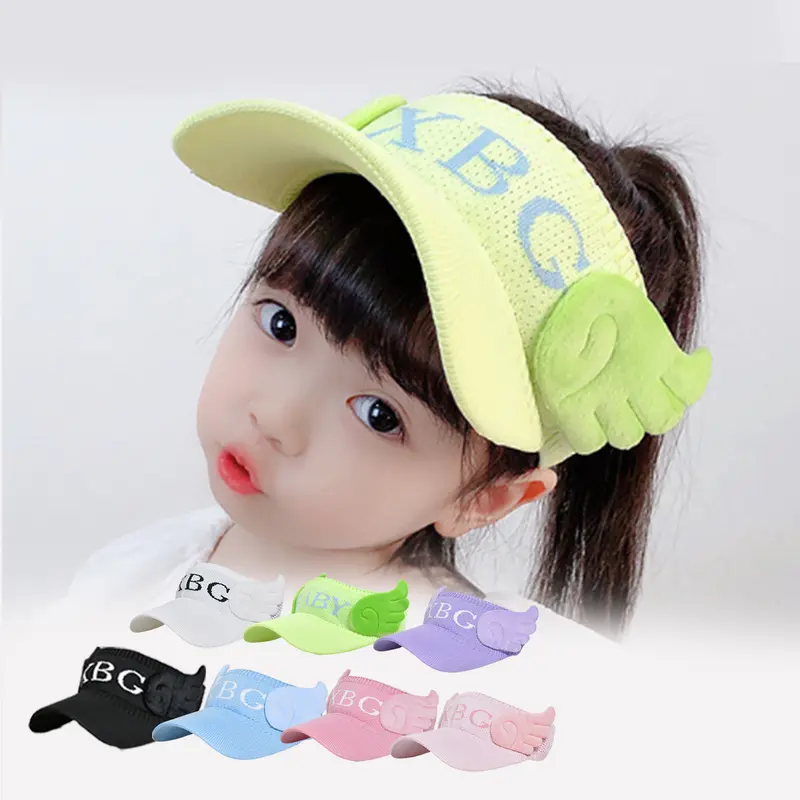 Minzo Topi Anak Rajut Unisex Visor Pantai Fashion Sunshade Motif Xbg Anti Sinar Uv Style 0