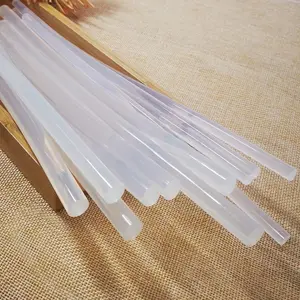 1 SET 2pcs Isi Refill Lem Tembak Bakar Glue Gun Stick Bening 7mm dan 11mm panjang 27 CM