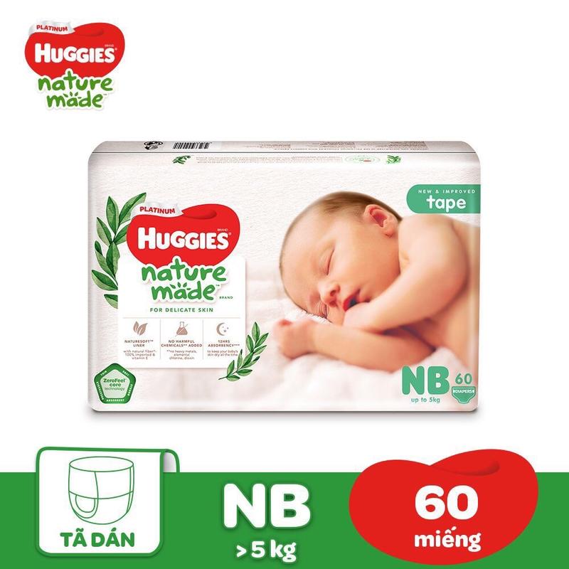  Combo 2 bịch tã huggies nature made dán quần cho bé Bỉm Quần bỉm  hằng du mục việt 