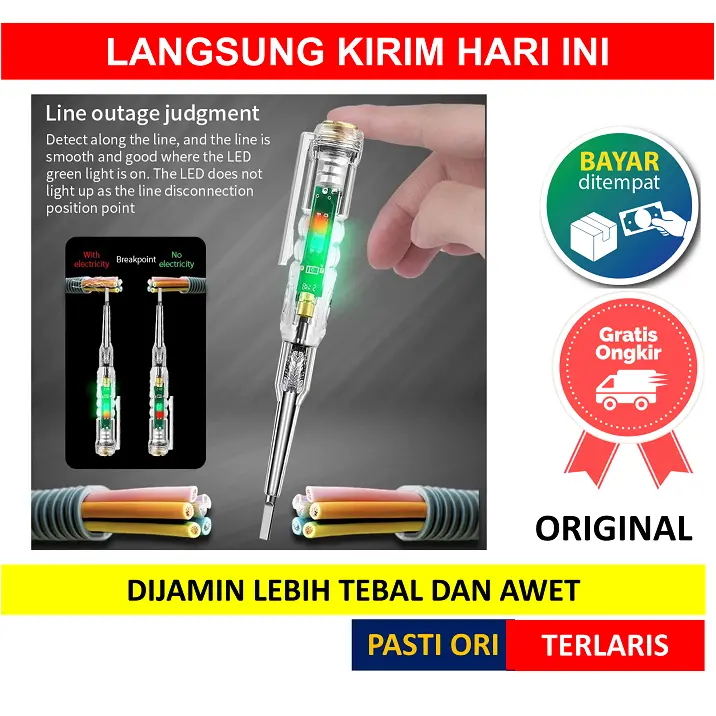 Promo [ TEST PEN ] Obeng Tespen minus Test Listrik TESTPEN Tes Pen ...