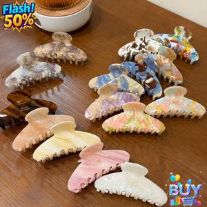 กิ๊บติดผม สไตล์เกาหลี ฝรั่งเศส ไฮเอท อะซิเตท เรียบหรู กิ๊บฉลาม สำหรับผู้หญิง กิ๊บติดผมหลังศีรษะ เครื่องประดับผมเรียบง่าย แฟชั่นใหม่ มีจำหน่ายในเดือนพฤษภาคม 2568 ในสต็อก