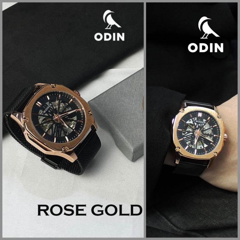 Product Introduction of Đồng hồ cơ nam T.Winner - Thiết kế skeleton lộ máy - Tặng kèm dây đeo hoặc vòng cuff titan Đeo Tay Watch 26
