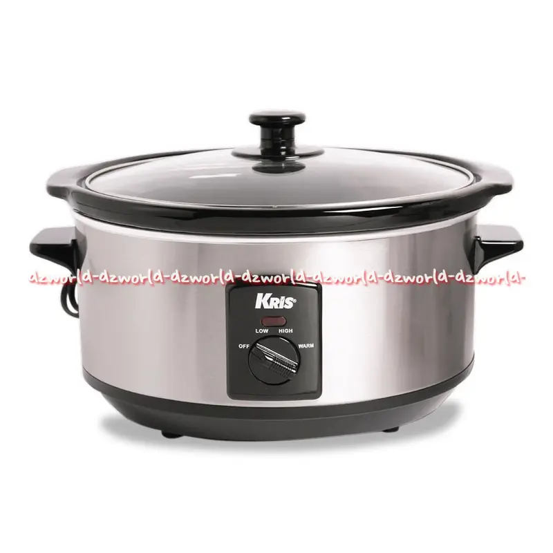 Kris Slow Cooker 3.5Liter Warna Silver Pemasak lambat Memiliki Tombol  Dapat Digunakan Mengatur Suhucrock Pot Krischer 3.5 L 2