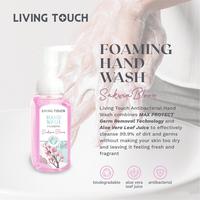 Gambar LIVING TOUCH ANTIBACTERIAL FOAMING HAND WASH SHEA BUTTER 225ML Sabun Cuci Tangan Foam Creamy Soap with Aloe Vera Extract - SAKURA BLOOM dari White Garden ID Kota Administrasi Jakarta Barat 2 Tokopedia