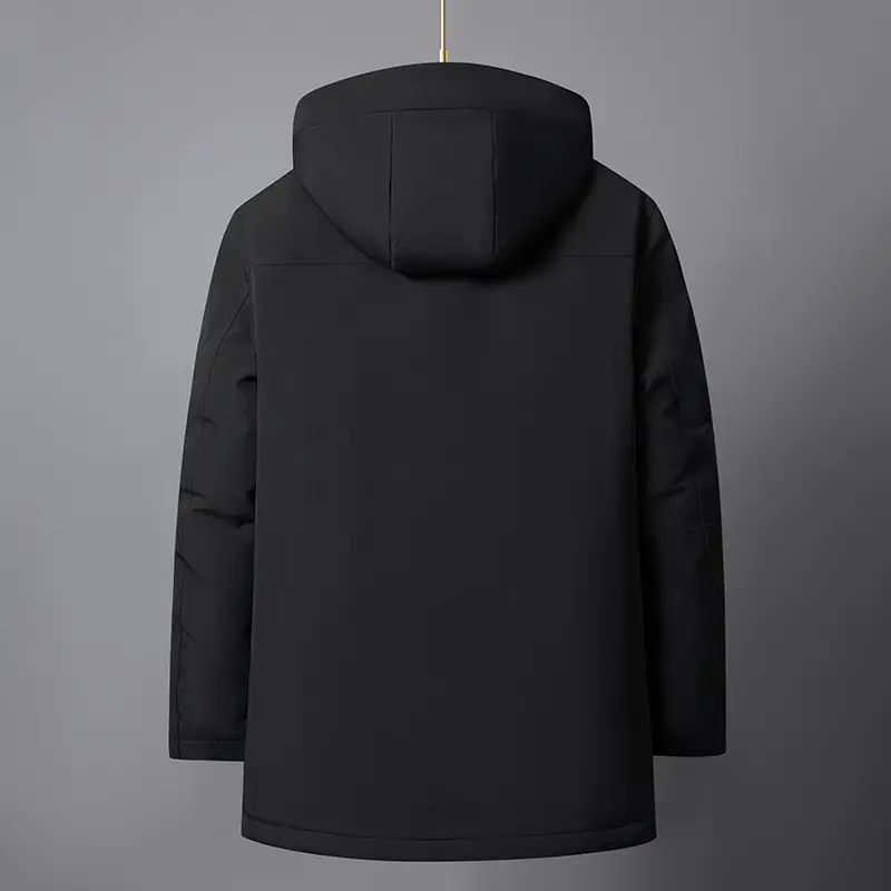 Jaket Musim Dingin Kualitas Tinggi Merek Liner Dilepas Pria Musim Dingin Bebek Putih Bawah Mantel Berkerudung Tebal Hangat parka Katun Panjang Puffer Distro 3