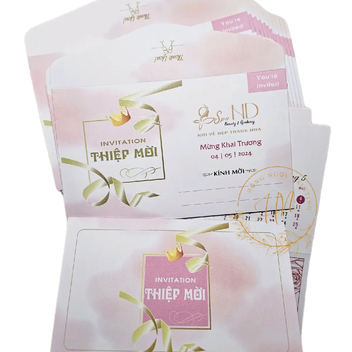 Thiệp Mời Khai Trương Thiệp Mời Sự Kiện In Theo Yêu Cầu