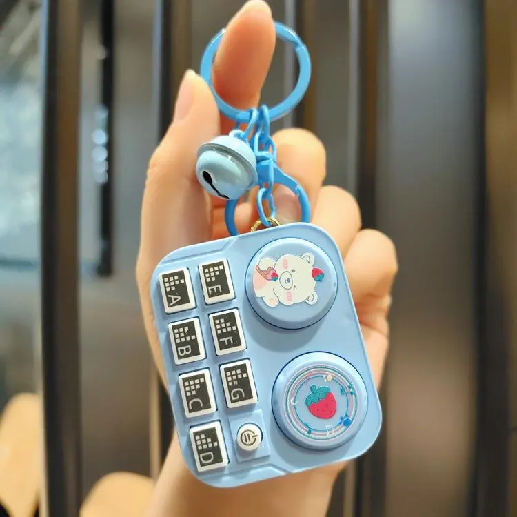 Nhạc Cụ Dj Mini, Máy Ghi Đĩa Động Vật Hoạt Hình, Móc Chìa Khóa, Móc Chìa Khóa Xe Hơi, Túi Xách, Mặt Dây Chuyền, Máy Cần Cẩu, Đồ Chơi Quà Tặng Nhỏ 3
