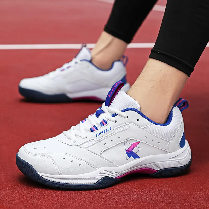 Men's sports and leisure shoes, tennis shoes, seasonal styles, low cut, lace up, non slip, lightweight and suitable for comprehensive training and daily casual wear of tennis, badminton and other ball games
