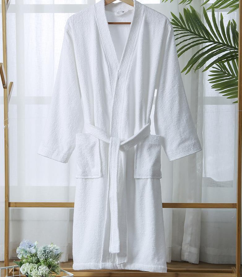 Product Introduction of Robe Hotel Absorbent Bathrobe  Nightgown Terry Material Simple Yukata Beauty Salon Robe Nightwear New Autumn 16