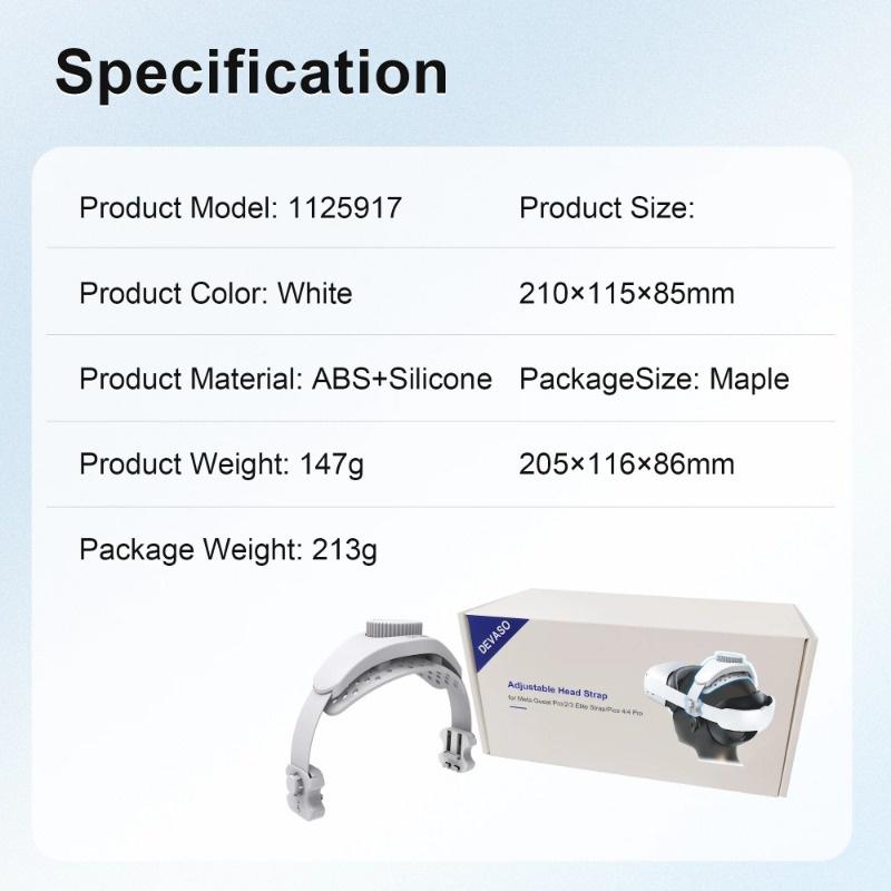 Product Introduction of Dây Đeo Đầu, Dành Cho Meta Quest 3, Vỏ Silicon, Vỏ Mặt, Phụ Kiện Tai Nghe Mũ Bảo Hiểm VR, Vỏ Bảo Vệ Chống Trầy Xước, Tương Thích Với Quest 3 / 2 / Pro / Pico4, Bao Gồm Phụ Kiện 9