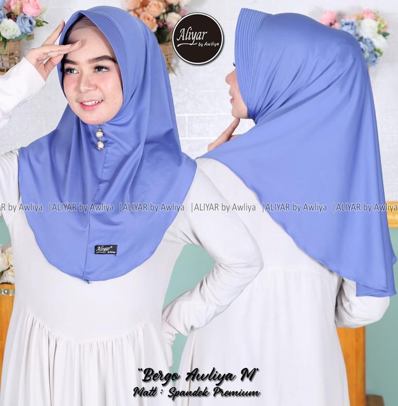 HIJAB BERGO AWLIYA SIZE M SPANDEK PREMIUM ORIGINAL ALIYAR BY AWLIYA 2