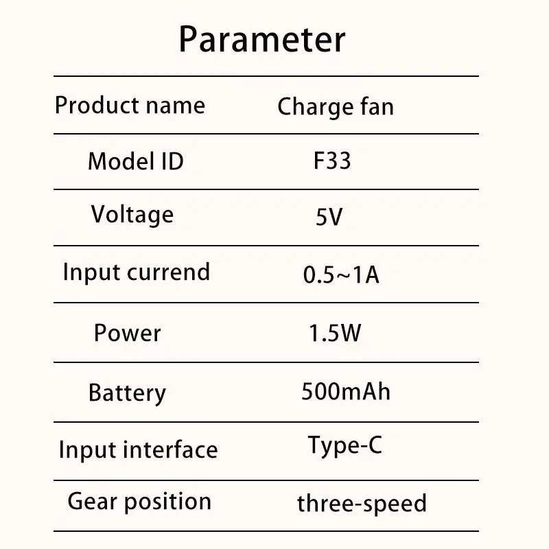 Portable Mini Fan, USB Rechargeable Handheld Fan with 3-speed Settings, Multifunction Lightweight Fan for Makeup, Travel, Beach, Indoor and Outdoor Use, Multipurpose Fan, Adjustable Fan, Silent Fan 6