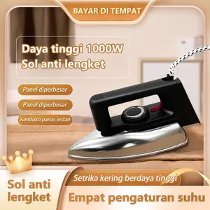 Zextramax Shop resmi Setrika 1000W Stainless Anti Lengket mesin seteika /setrika uap- Elektronik Rumah Tangga