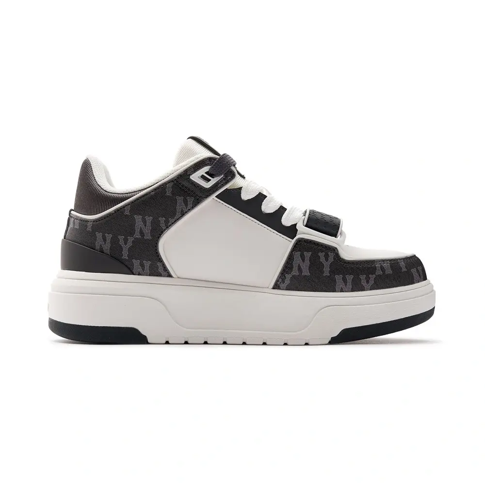 [Full Box Hidentag] Giày Chunky liner mid Xám chì , giày sneaker thể thao quai dán cổ lửng NY xám đậm Leather Shoes