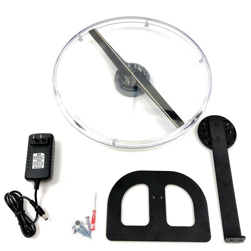 32cm Advertising Machine Desktop Projector Vertical Transparent Screen LED 3D Hologram Fan for Shopping Malls Logo Show