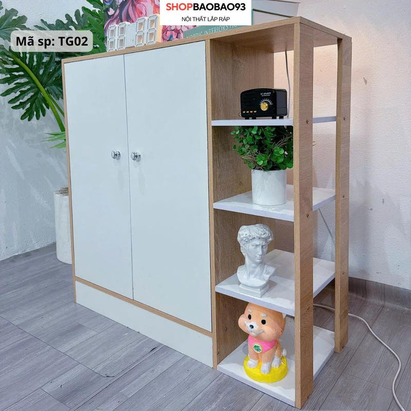  Tủ giày thông minh Tủ giầy dép 2 cánh tủ kệ giày gỗ phong cách hiện đại trang trí nhà  TG02 