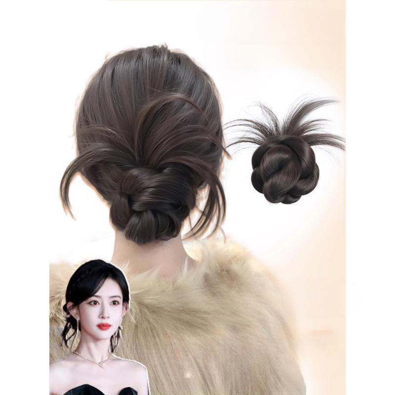 Product Introduction of Tóc Giả Mái Thưa Tự Nhiên, Nữ Kiểu Nụ Hoa, Kẹp Lấy Tóc Mô Phỏng, Tóc Gà Thấp, Tóc Giả Đầu, Tóc Giả Hàng Ngày, Túi Tóc Giả 12