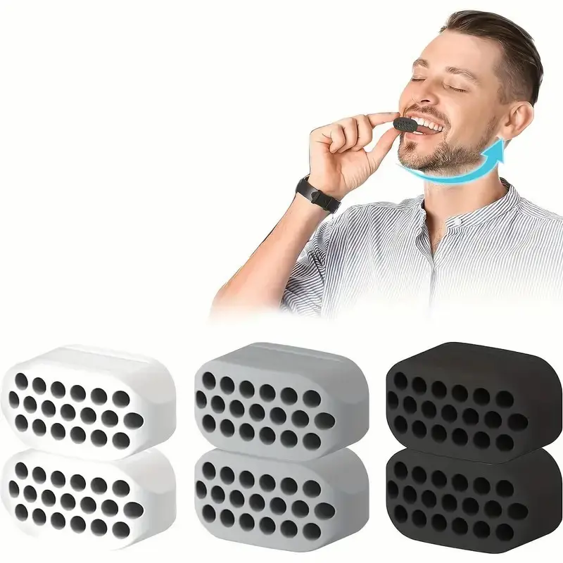 Viên Nhai Làm Đẹp Cơ Cằm Mặt Bóng Tập Cơ Hàm Bằng Silicon Viên Tập Cơ Mặt, Tập Xương Hàm Dưới