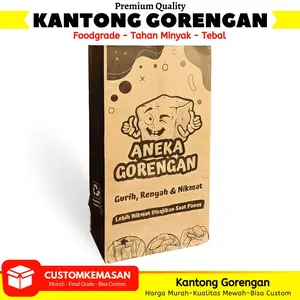 Kemasan Gorengan / Kantong Tahu Crispy / Kemasan Kantong Gorengan / Kantong Gorengan  / Paperbag / Kantong Makanan Kertas