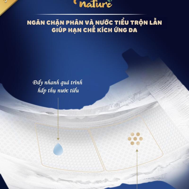 Mẫu cải tiến mới - Combo 2 bịch tã bỉm Momo Nature 4