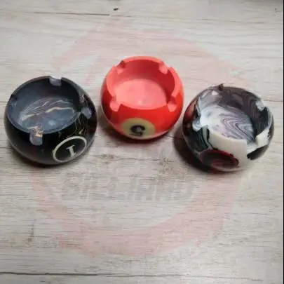 Ashtray Model Billiard Mini 6x6x7.6cm 2